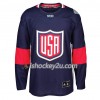 USA Team Trøje Blank 2016 World Cup Blå Premier